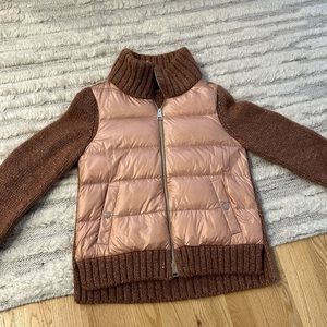 Herno pink wool and down jacket